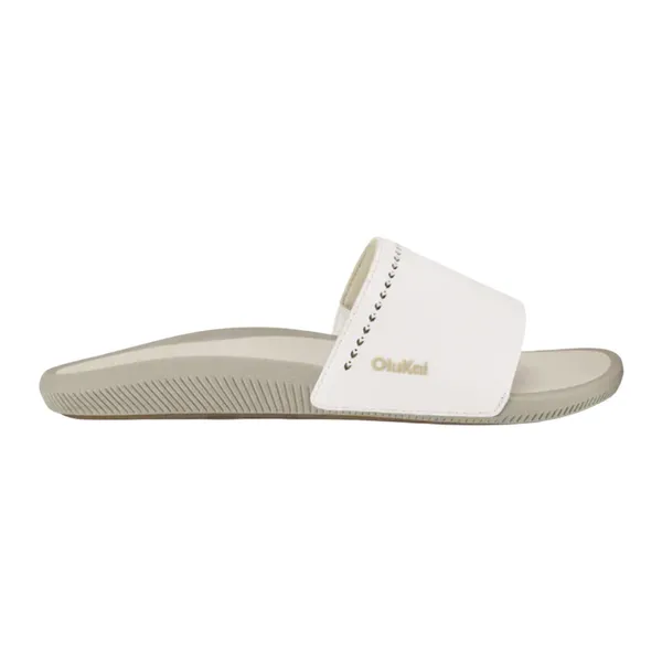 Olukai ULELE SLIDE - W Bright White/Tapa