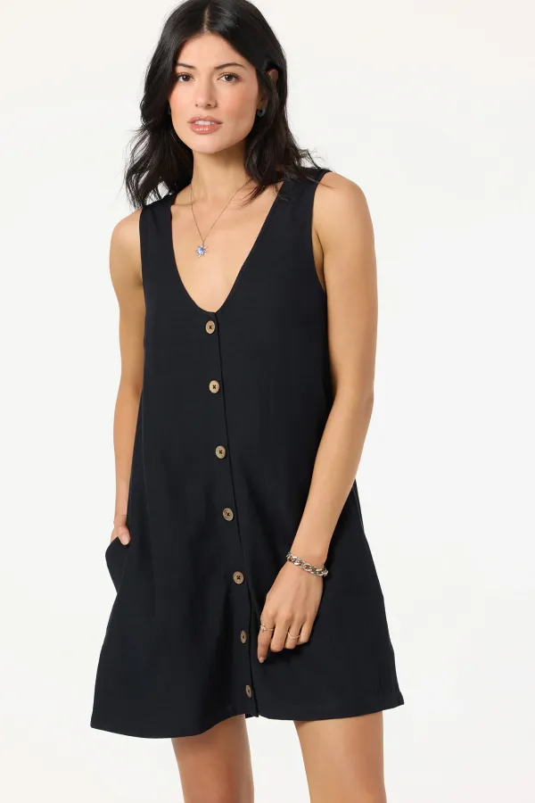 O'Neill Clothing Sanders Mini Dress Black