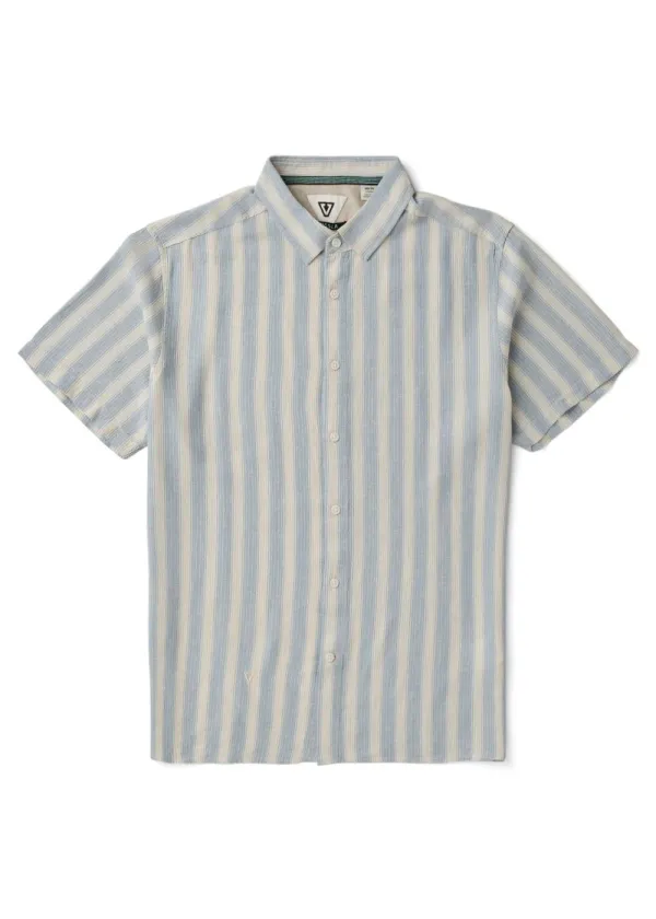 Vissla Grad Stripe SS Shirt FADED DENIM