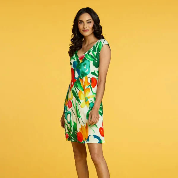 Jam's World Sherry Dress Garden White