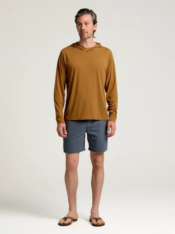 Free Fly Men's Topogrid Short Storm Cloud