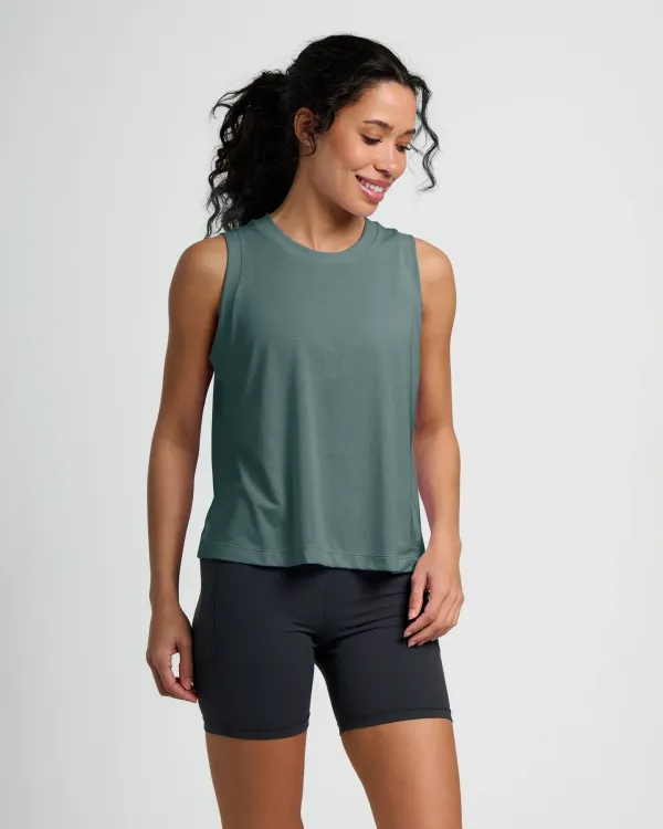 Free Fly Women's Elevate Tank STORMY SEA