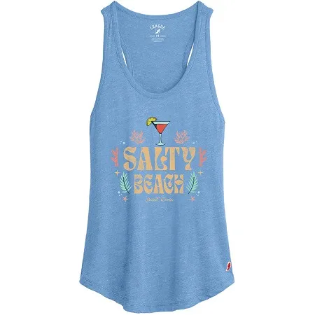 Legacy Athletic Salty Beach Tank Heather Power Blue