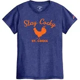 Legacy Athletic Stay Cocky Tee Heather Royal Blue
