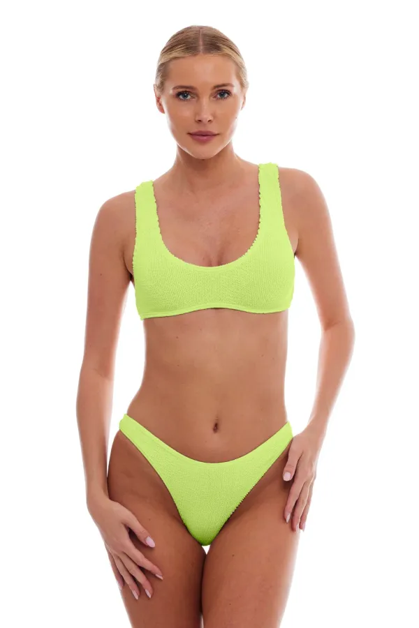 Love & Bikinis Barcelona Scoop Top Key Lime