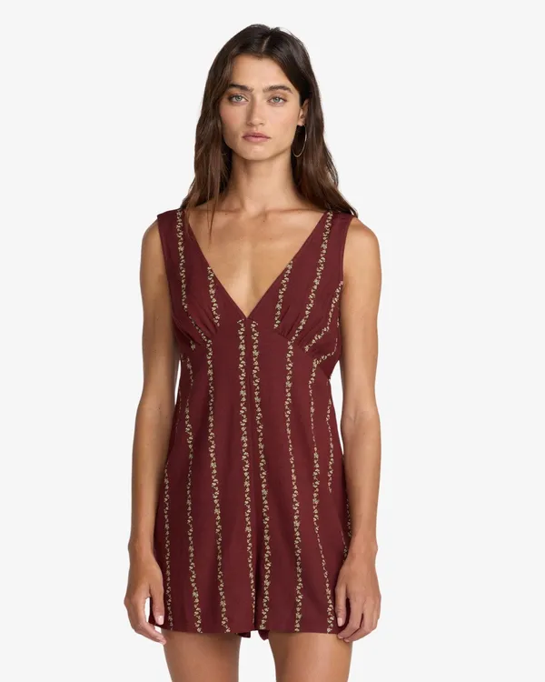 RVCA Florence Romper Madder Brown