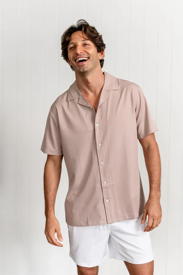 Nashie Men's Nashie Short S Beige