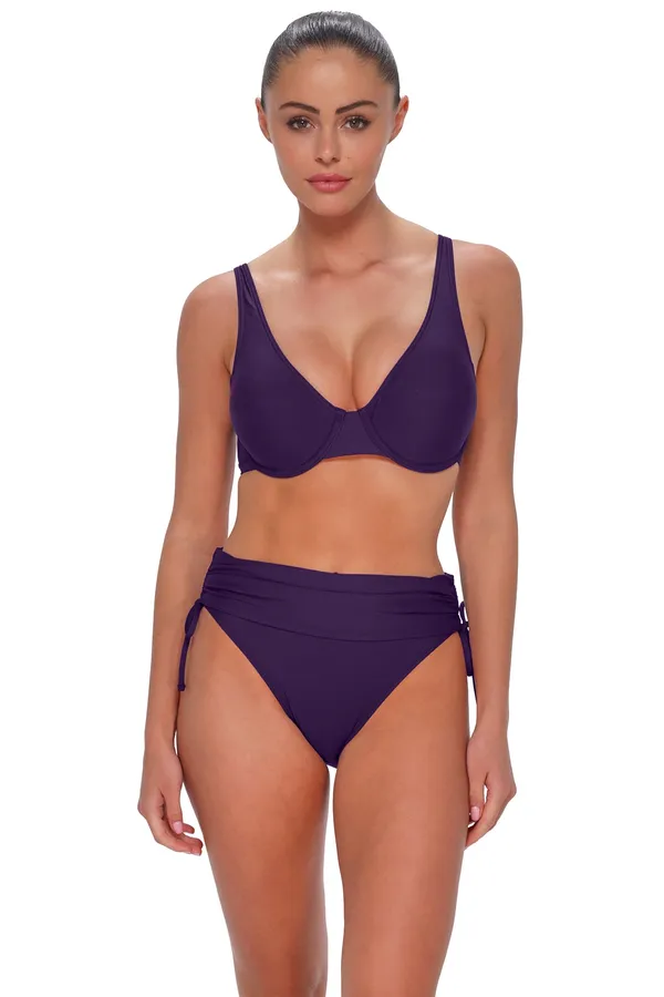Sunsets, Inc Darci High Waist Paradise Plum