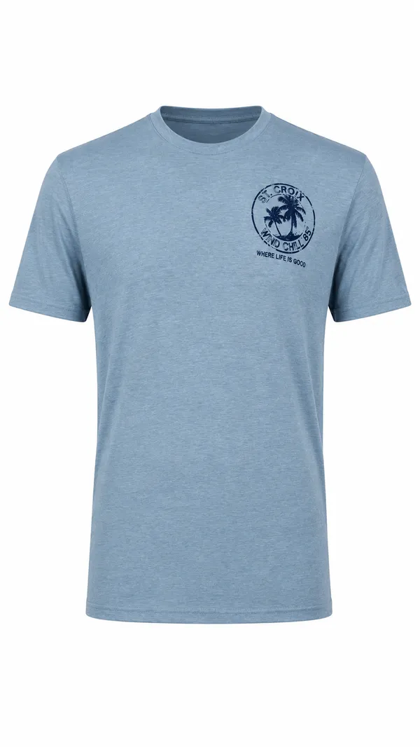 Artforms, Inc Upscale Palms Stonewash Denim