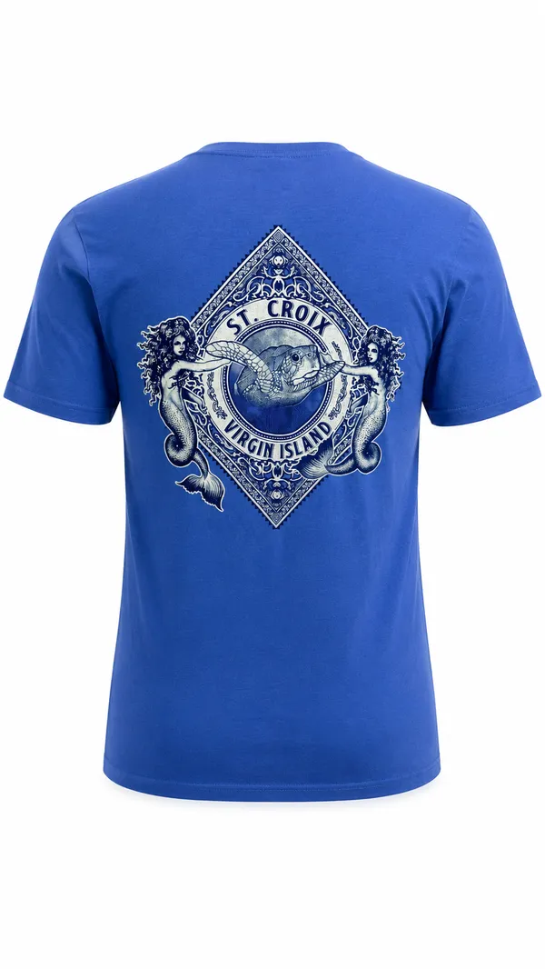 Artforms, Inc Mermaid Diamond Turt Flo Blue