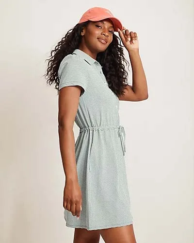 Tommy Bahama Costa Wave SS Dress DARK JADE