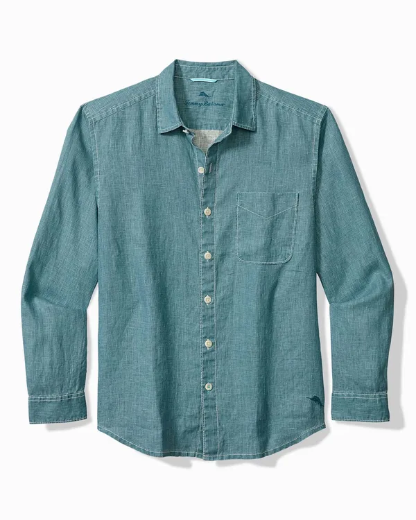 Tommy Bahama Sea Glass Breezer L/S Belle Blue