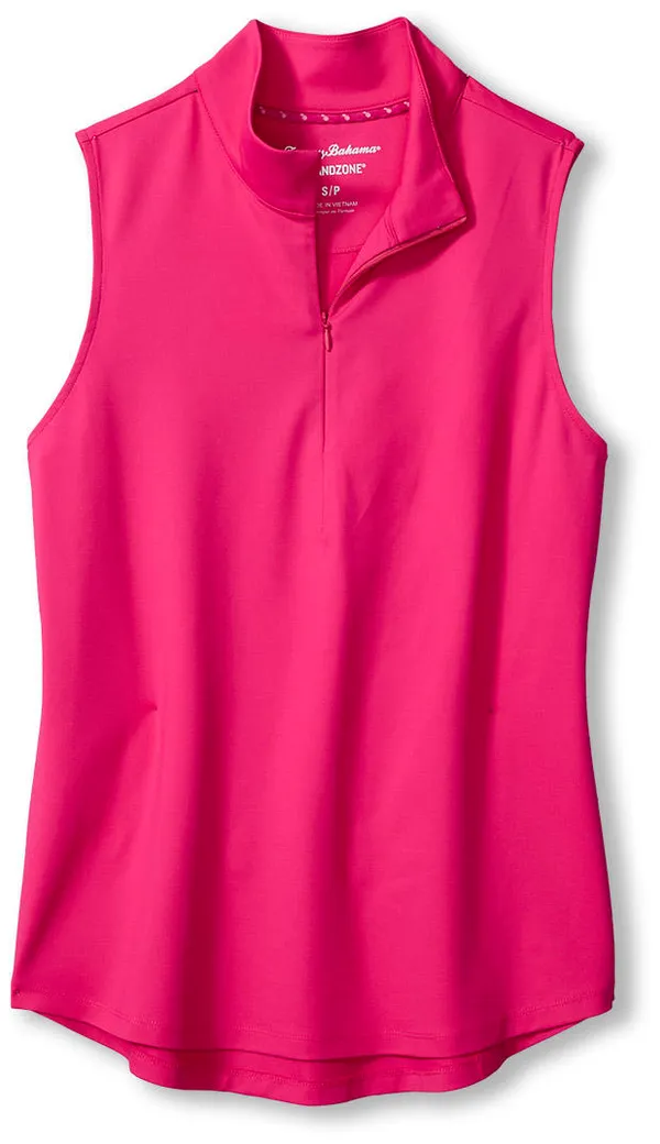Tommy Bahama Aubrey Sleeveless Mock Glowing Azalea