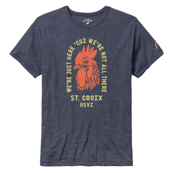 Legacy Athletic Not All Here Rooster Short Sleeve Tee Navy