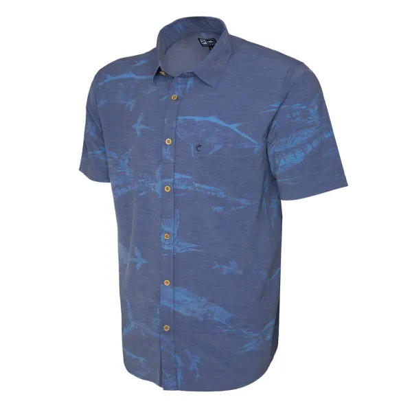 Pelagic Topshot Gyotaku Navy