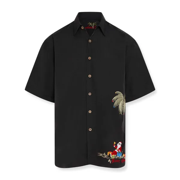 Bamboo Cay Santa's Hidden Palm Black