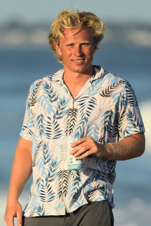 Walker & Wade Men's Fern Panama Shirt Blue Fern