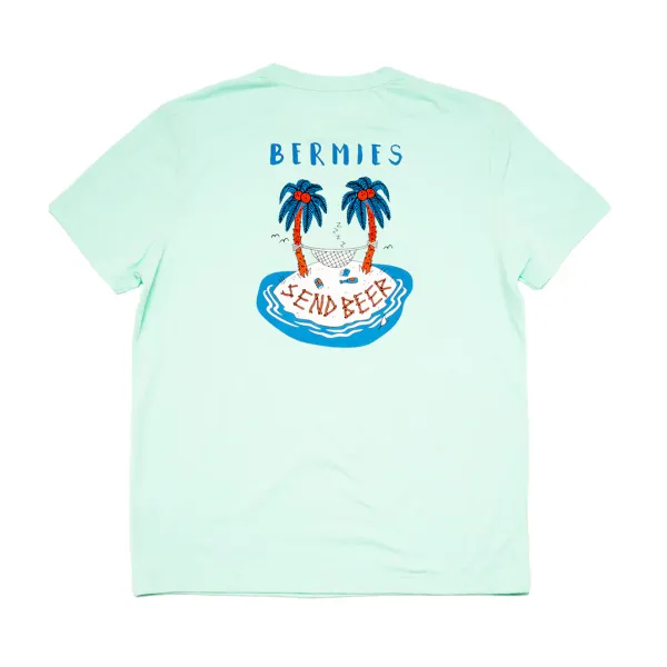 Bermies Send Beer Tee Mint