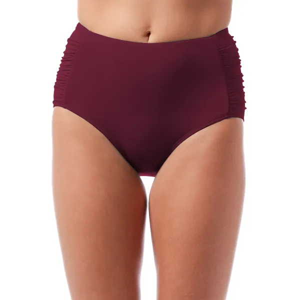 Jantzen Side Shirred Comfort Core MULBERRY