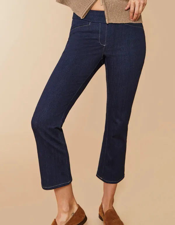 Spartina Maren Denim Kick Flare Dark Denim
