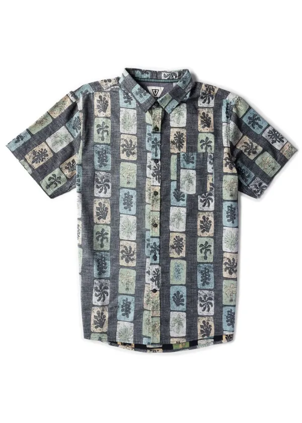 Vissla Tropic Tiles Eco SS Black