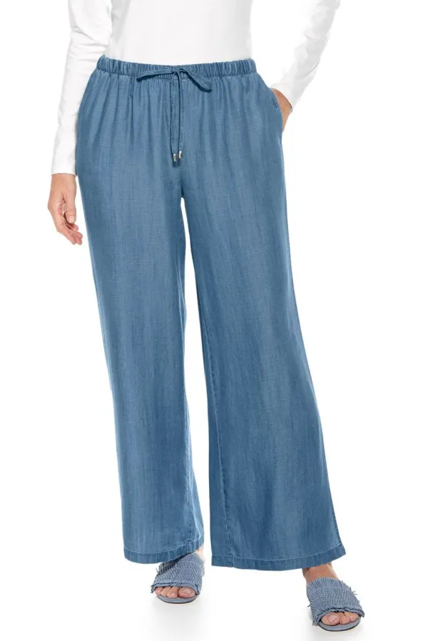 Coolibar Enclave Wide Leg Light Indigo