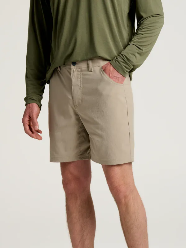 Free Fly Men's Topogrid Short Vintage Khaki
