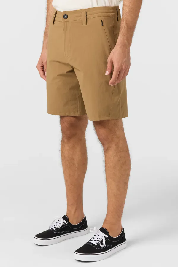 O'Neill Clothing TRVLR Enduro 19" Hybrid Short Dark Khaki