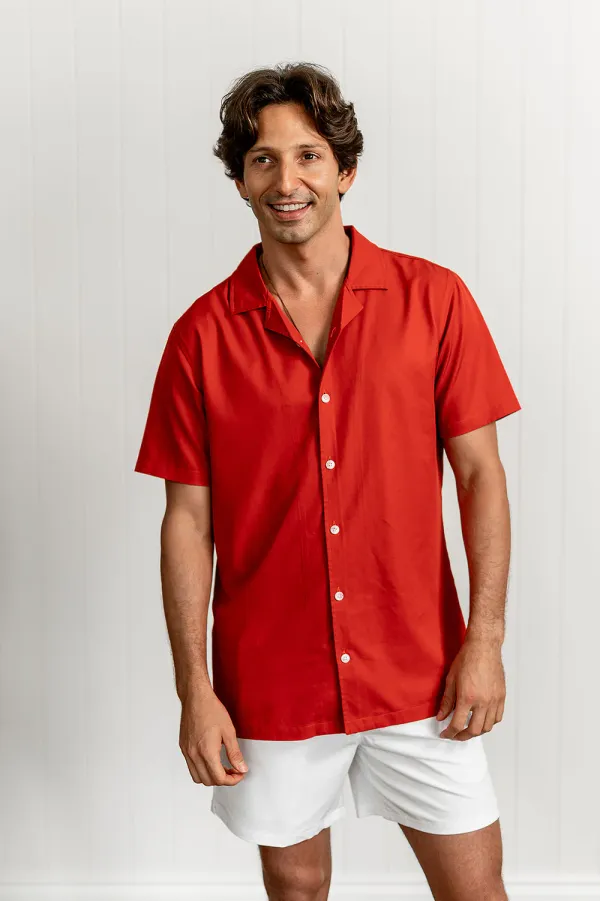 Nashie Men's Nashie Short Sleeve Burnt Orange