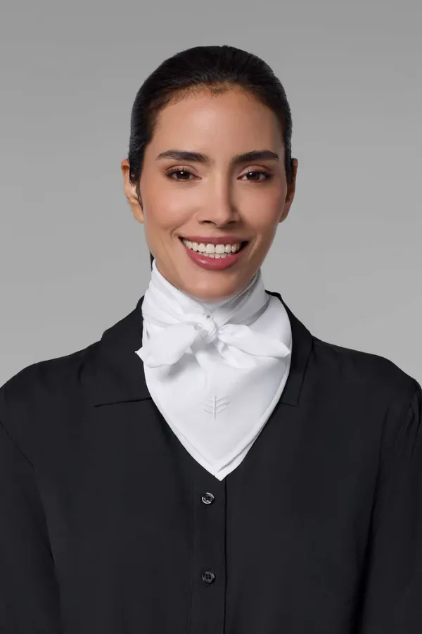 Coolibar Mackinac Sun Bandana White
