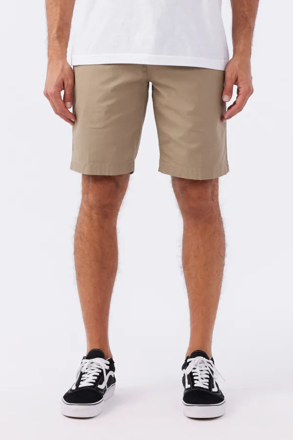 O'Neill Clothing Jay Stretch Chino 20" Shorts Khaki