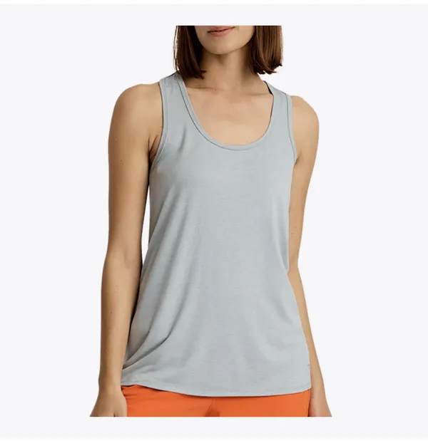 Free Fly Women's Bamboo Motion Racerback Tank Aspen Grey