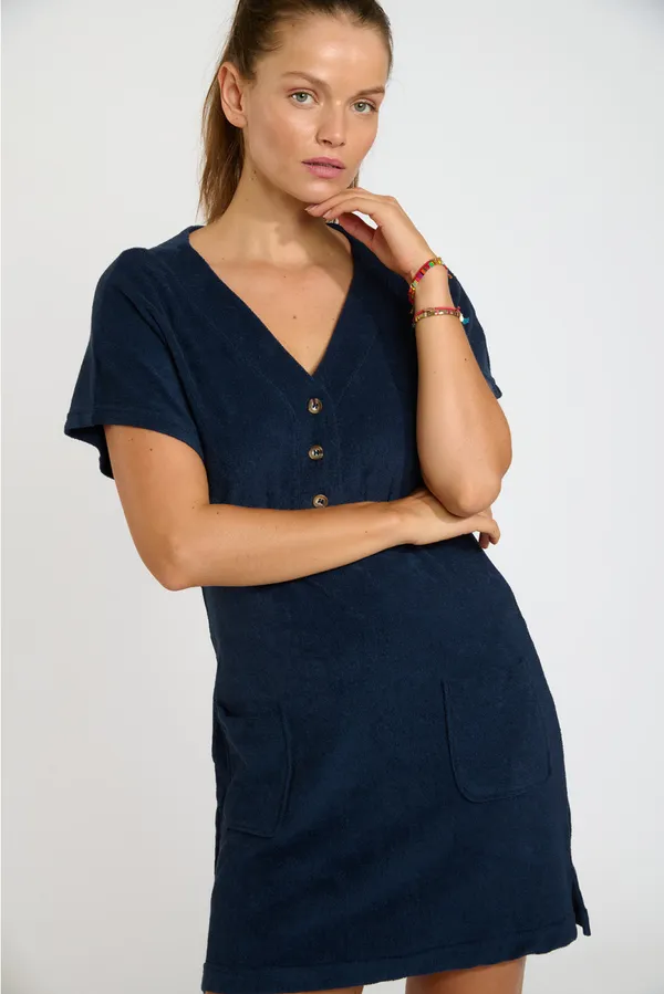 Banana Moon Lilas Seasponge Dress Marine