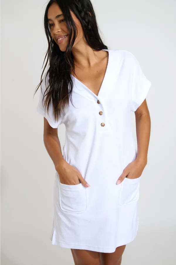 Banana Moon Lilas Seasponge Dress Blanc
