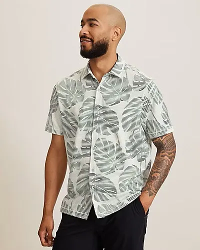 Tommy Bahama Costa Wave Monstera Mash DARK JADE