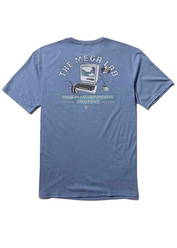 Vissla Lofi Mega Lab Tee HARBOR BLUE HEATHER