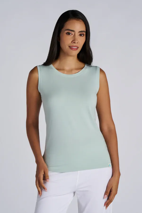 Coolibar Morada Everyday Tank Misty Aqua