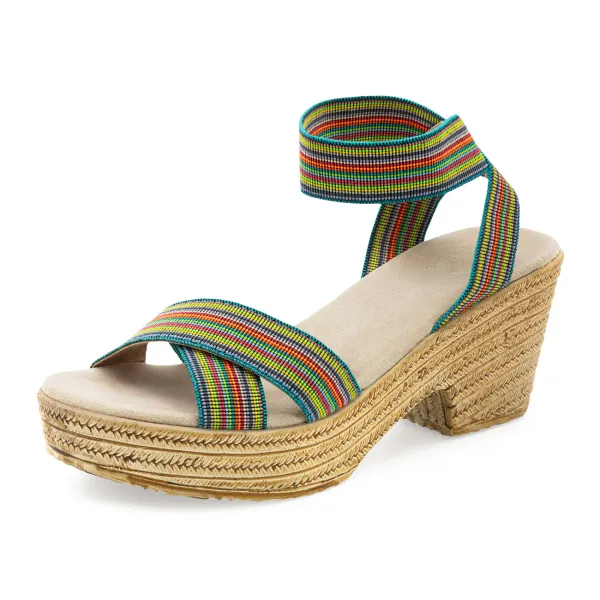 Charleston Shoe Co Angela Turquoise Jolly