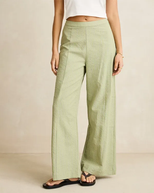 Rhythm Vista Stripe Wide Leg Olive