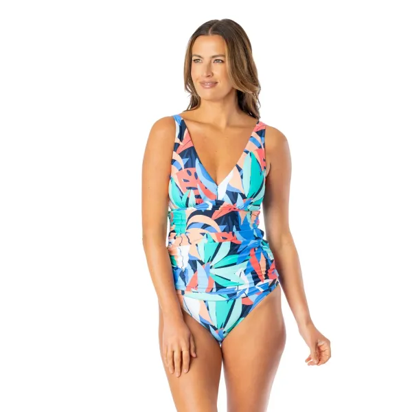 Jantzen Amber V-Neck Tankini Bright Canvas