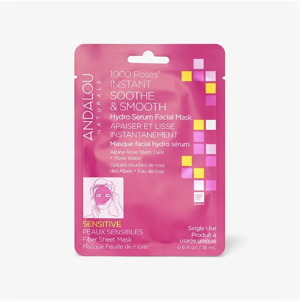 Andalou Naturals Instant Soothe & Smooth Sheet Mask undefined