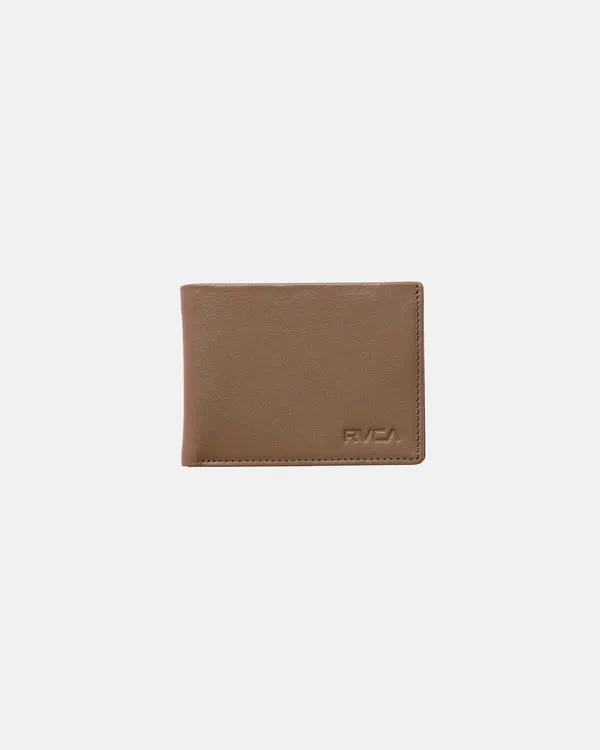 RVCA August Bifold Wallet Tan