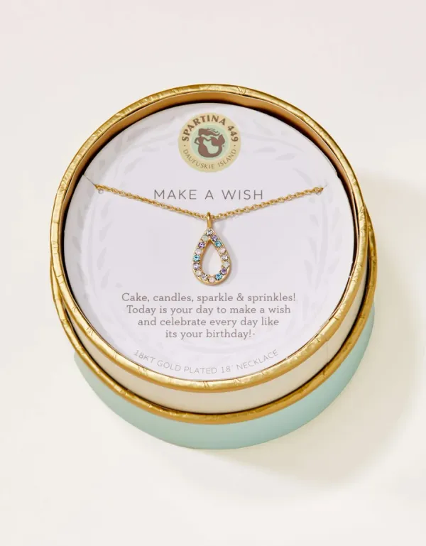 Spartina Make A Wish/Flame Necklace Gold