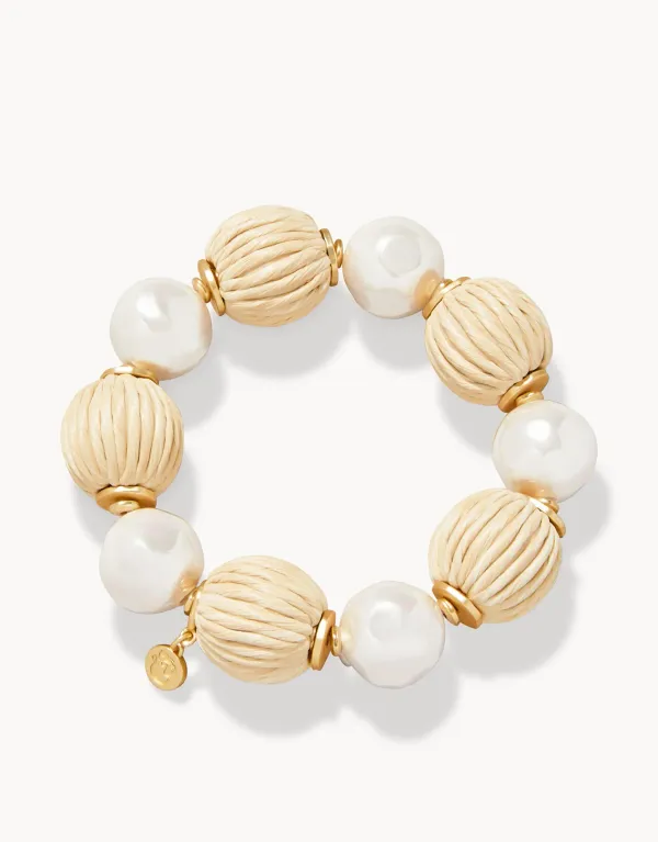 Spartina Bahia Stretch Bracelet Pearl/Natural