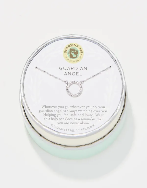 Spartina Guardian Angel/Halo Necklace Silver