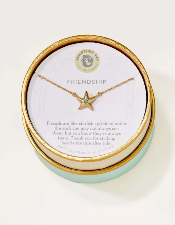 Spartina Friendship/Starfish Necklace Gold