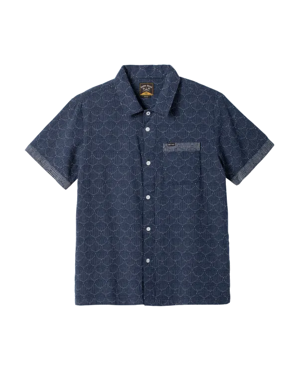 Dark Seas Scales SS Shirt Navy