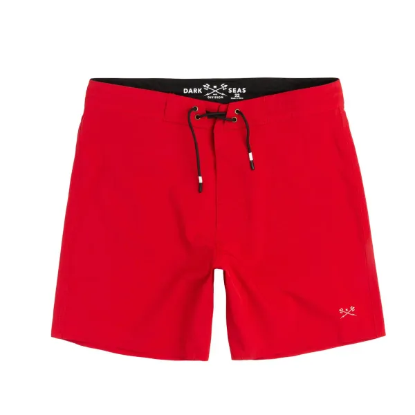 Dark Seas Current Hitch Boardshort Red