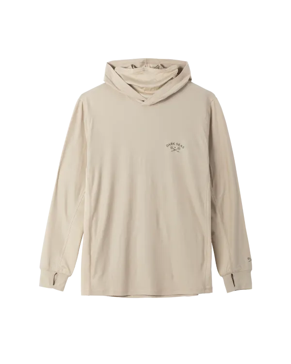 Dark Seas Bimini UV Hooded LS Khaki