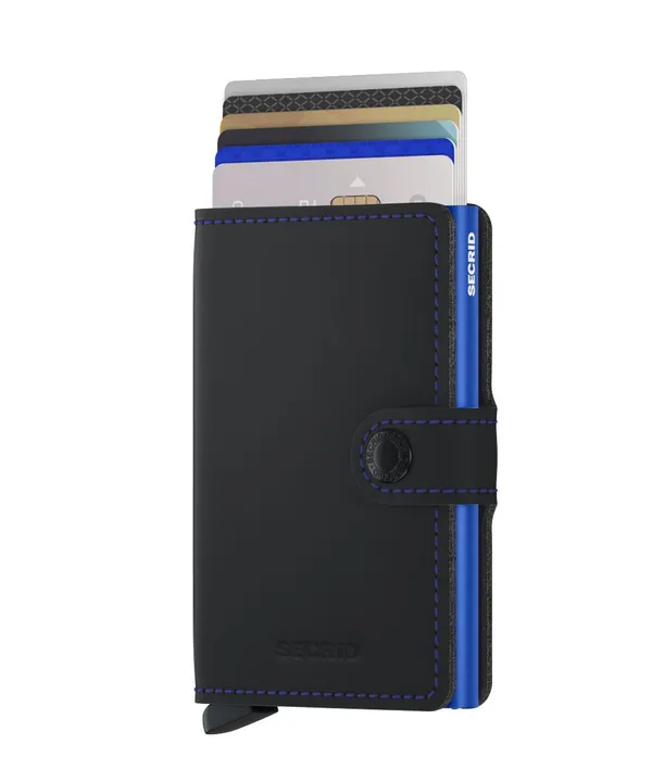Secrid Slimwallet Matte Black & Blue